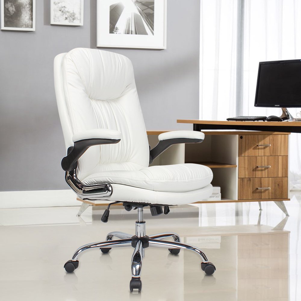 YAMASORO Ergonomic Office Chair with FlipUp Arms and