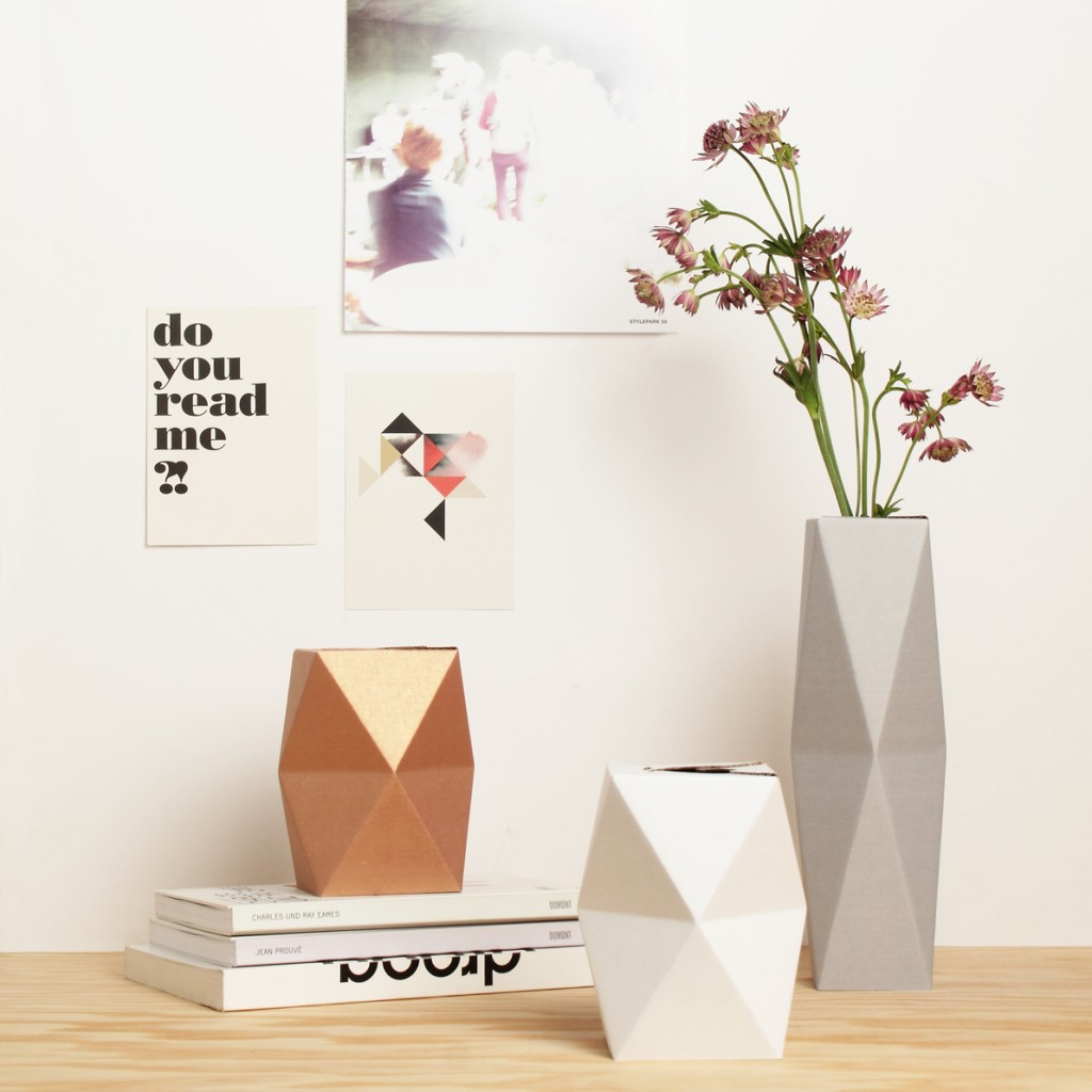 Geometric Folding Vases by Snug