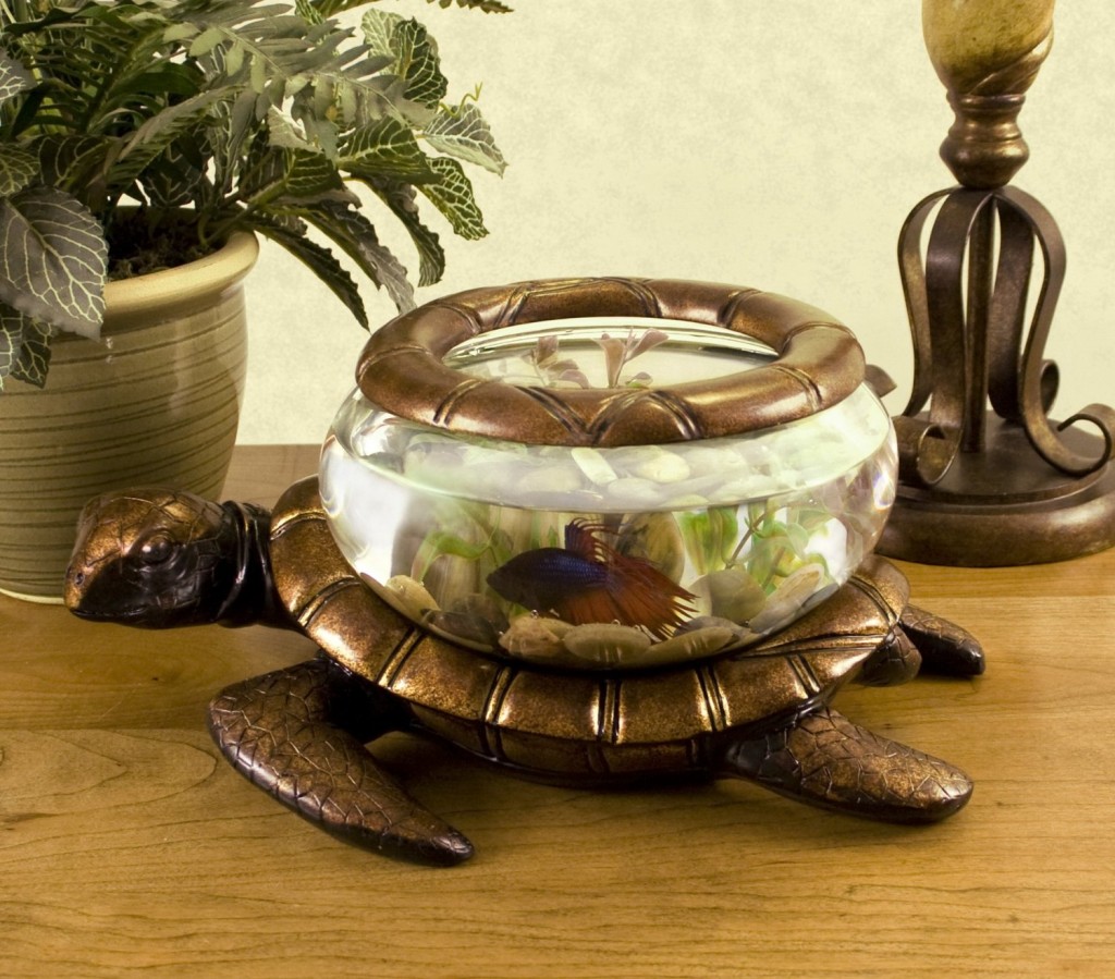 Betta Art Decorative Turtle Bowl