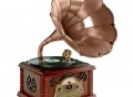 Trumpet Horn Turntable with Radio CD/Cassette/USB