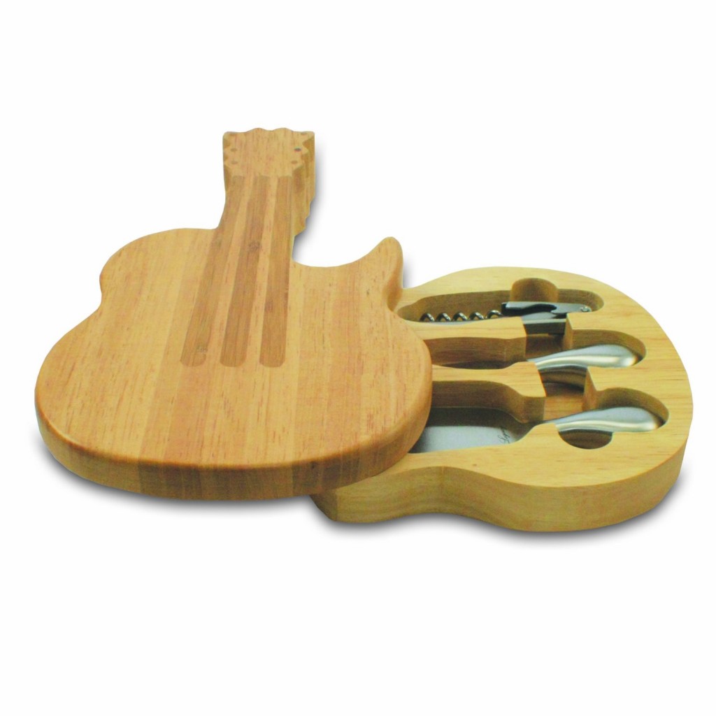 Picnic Time Guitar Cheese Board Set
