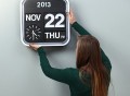 Karlsson Calendar Clock Big Flip
