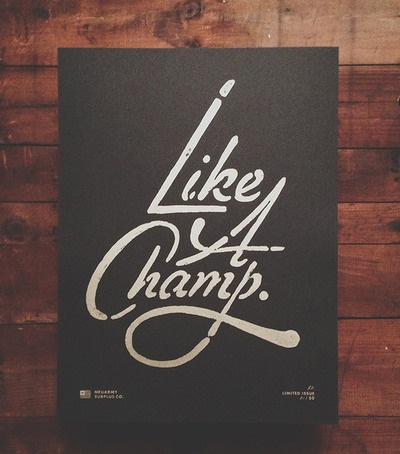 Like A Champ Print