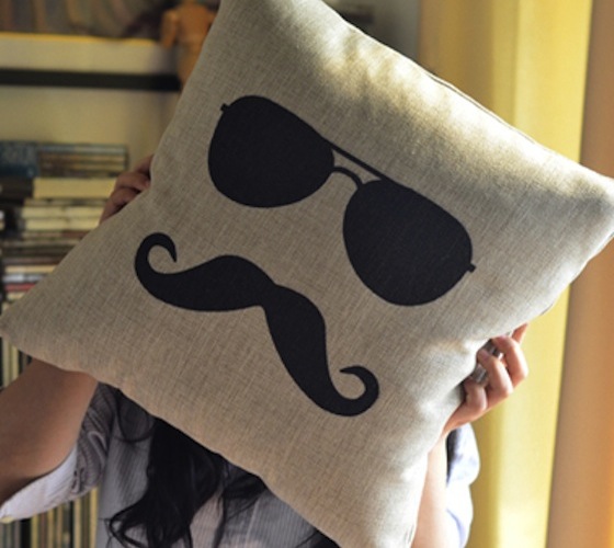 Mr. Moustache Pillow