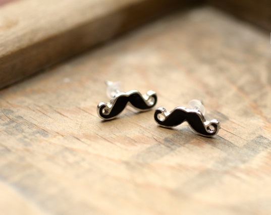 Mustache Earrings