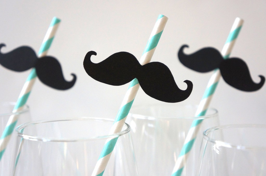 Mustache Straws