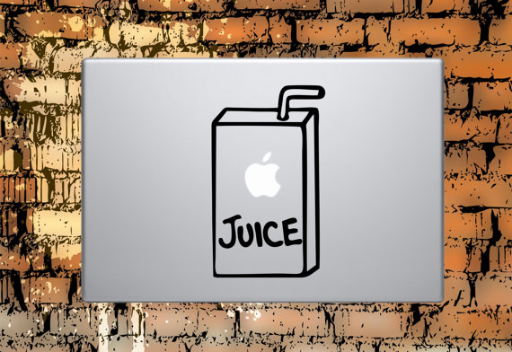 Apple Juice Box Macbook Decal