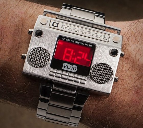 Boombox Wristwatch by Flud