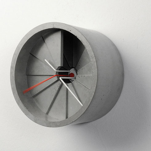 Concrete 4th Dimension Wall Clock