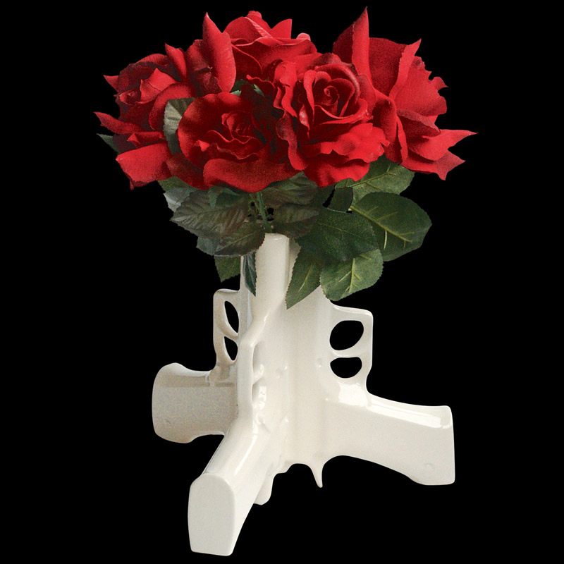 Guns Table Vase