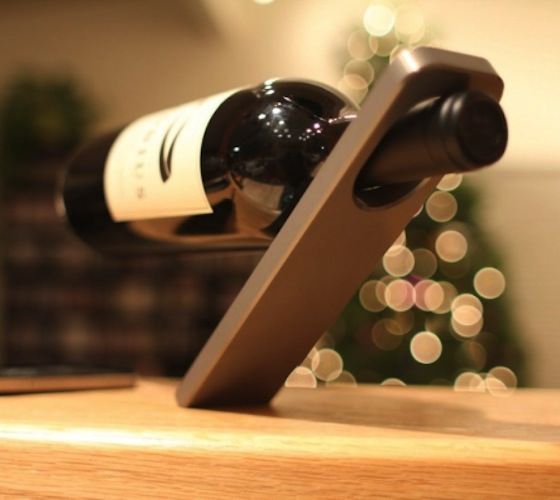 Oblique Cantilever Wine Bottle Holder