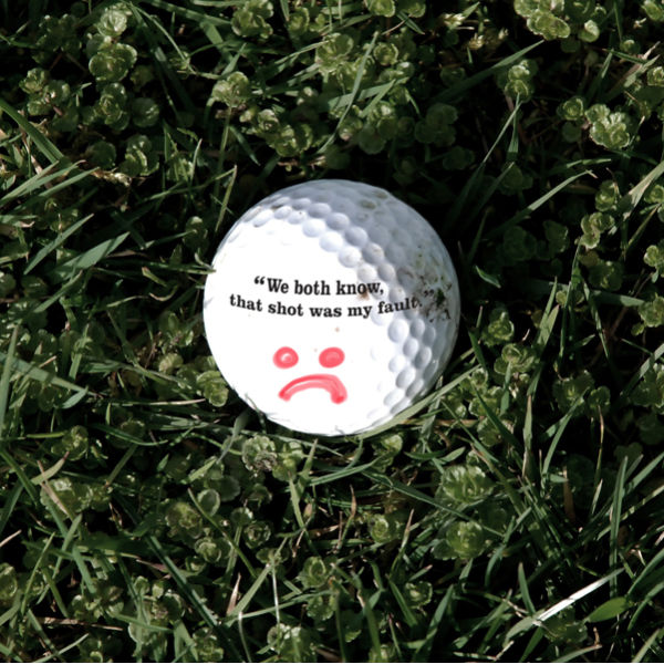 Self Deprecating Golf Balls