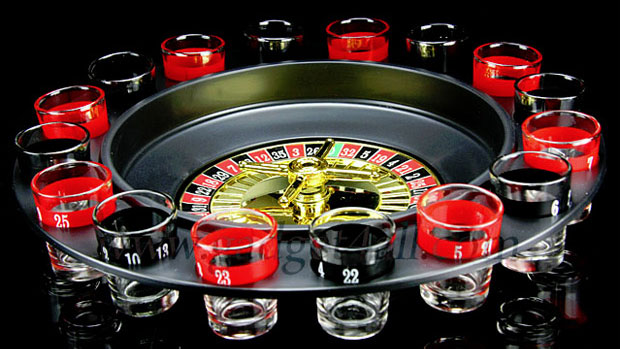 Shot Glass Roulette – Drinking Game Set