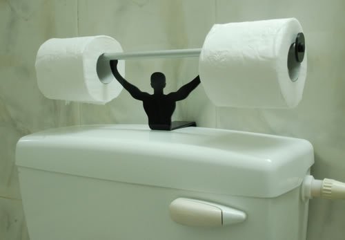 Strong Man Toilet Paper Holder