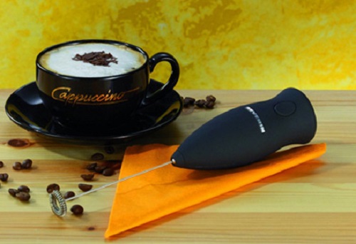 Black Handheld Cappucinno Maker