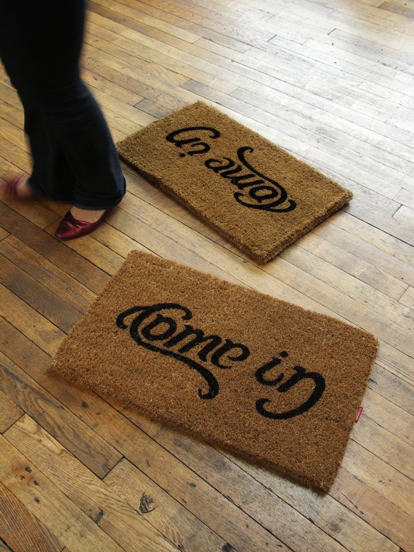 Come In and Go Away Reversible Doormat