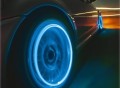 Neon Blue LED Tire Valve Caps