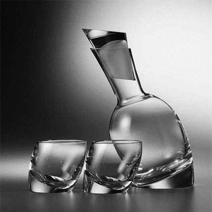 Tilt Decanter Set by Nambe