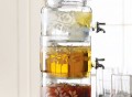 Stacked Glass Beverage Server