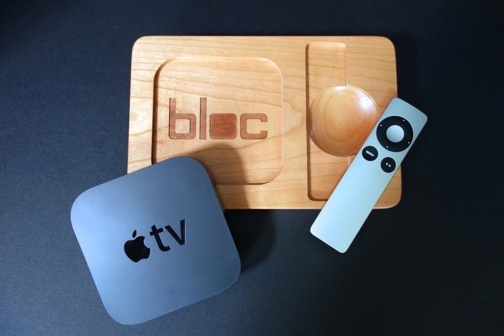 Walnut Bloc For Apple TV