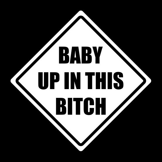 Baby Up In This Bitch Decal