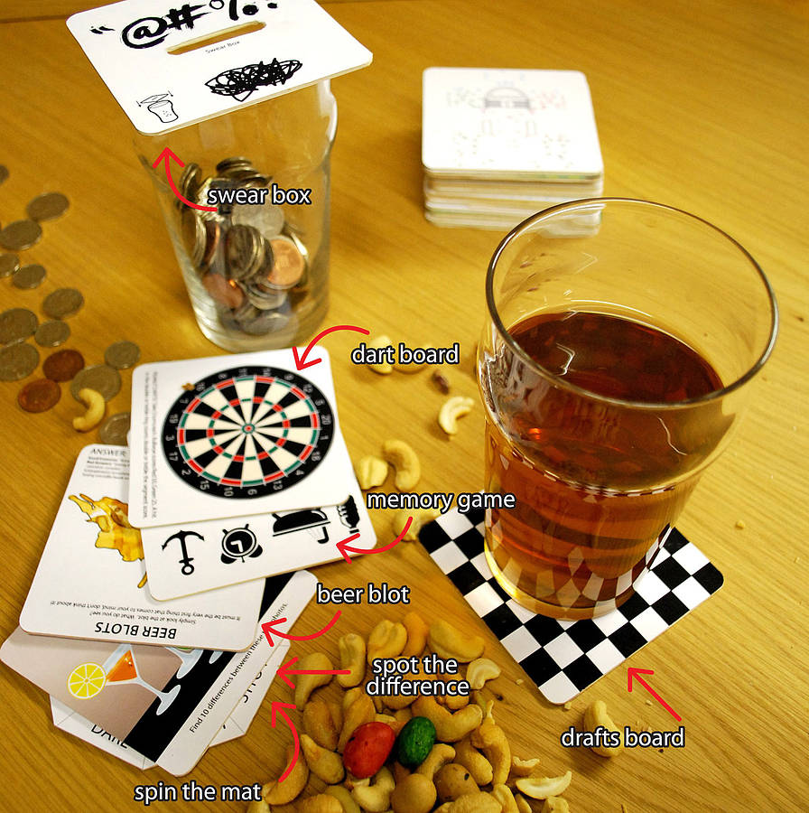Bar Games Beer Mats