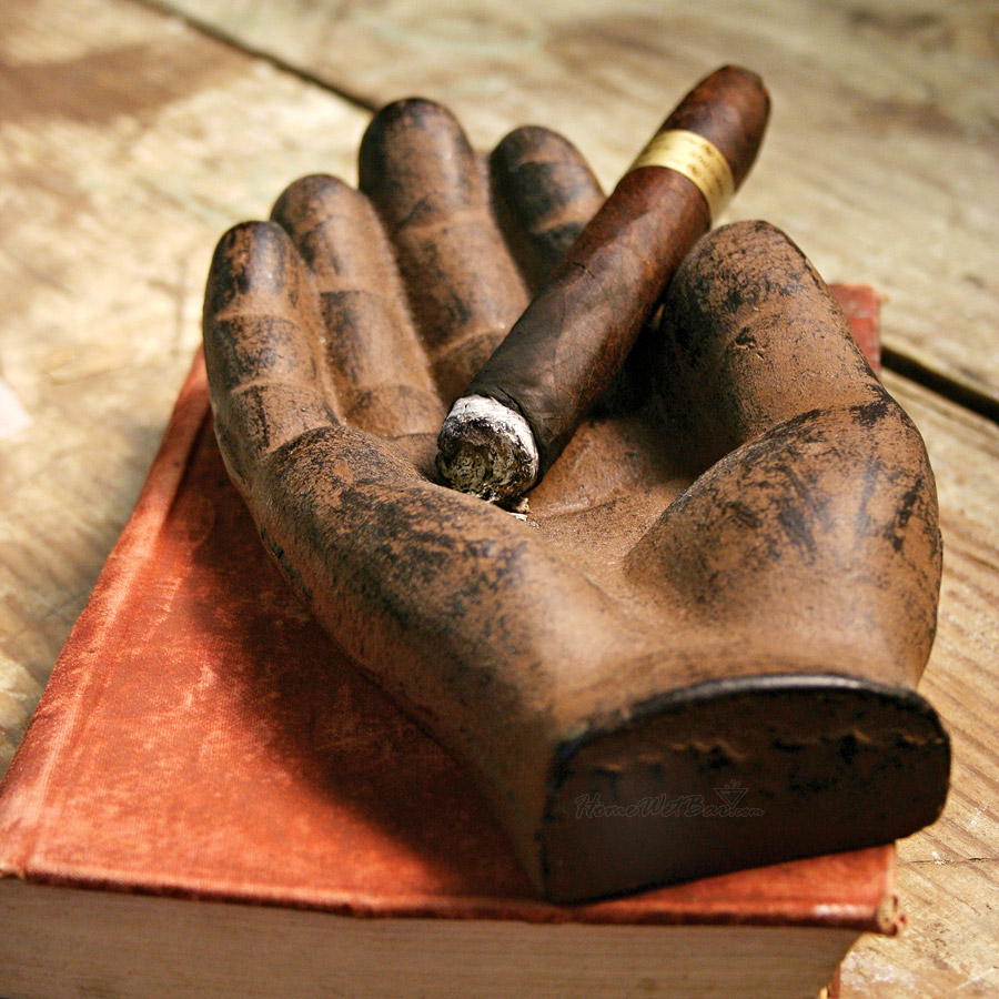 Cast Iron Cigar Ashtray Hand