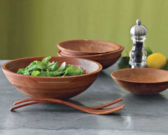 Cherry Wood Salad Bowls