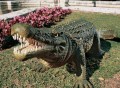Gargantuan Garden Gator Statue