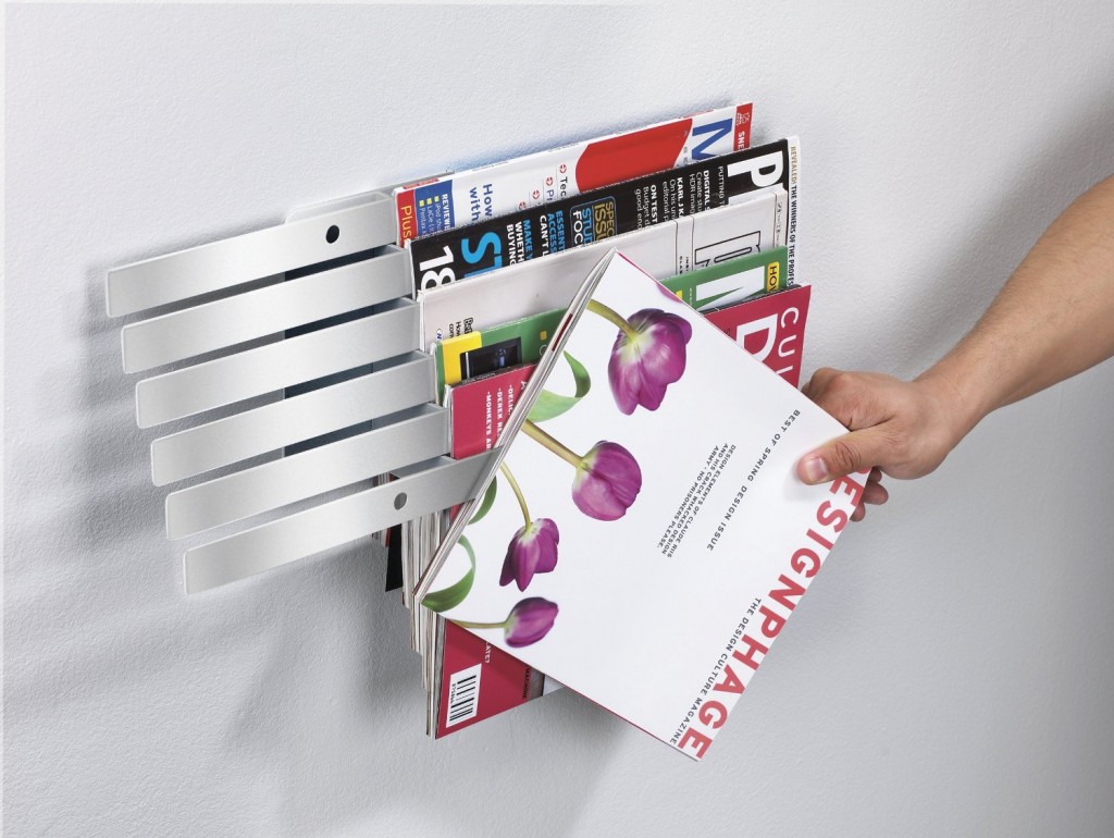 Illuzine Wall-Mount Magazine Rack