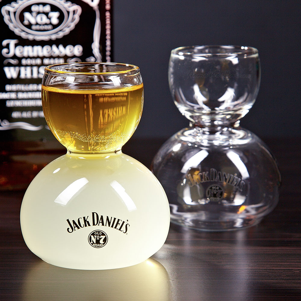 Jack Daniels Whiskey on Water Glasses
