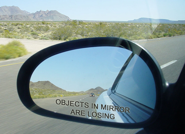 Objects In Mirror Are Losing Sticker