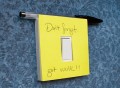 Post-it Note Light Switch