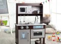 Toddler Play Kitchen with Metal Accessory Set