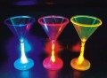 LED Light Up Flashing Martini Glasses