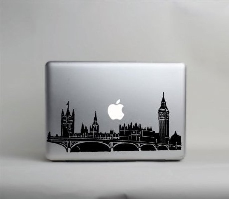 London Skyline Macbook Decal