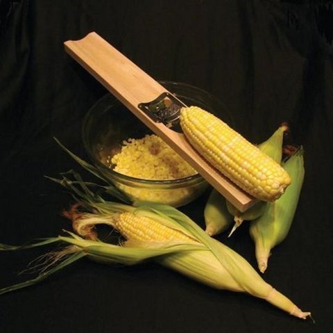 Wooden Corn Cutter And Creamer