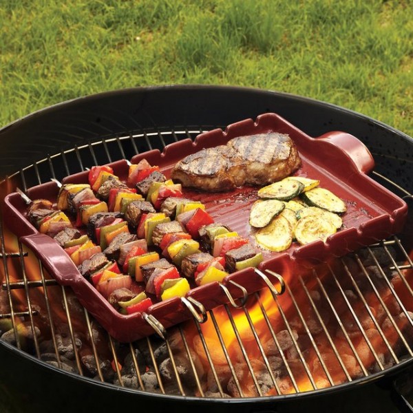 Ceramic Kabob Grilling Stone