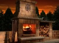 Colonial Outdoor Fireplace