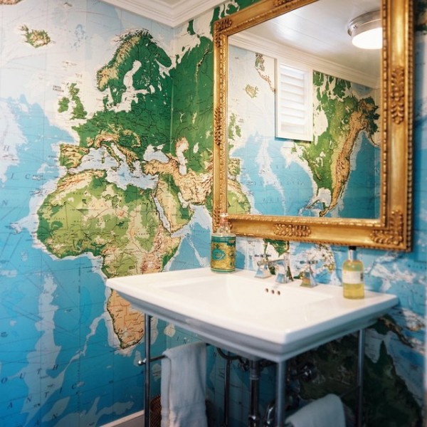 World Map Wall Mural