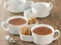 Porcelain Soup and Cracker Bowls