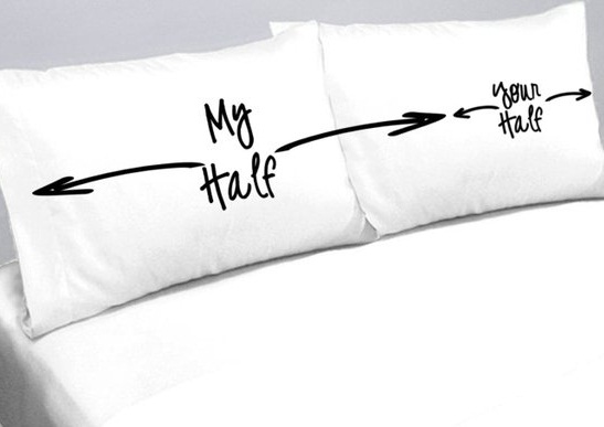 My Half Your Half Pillowcases