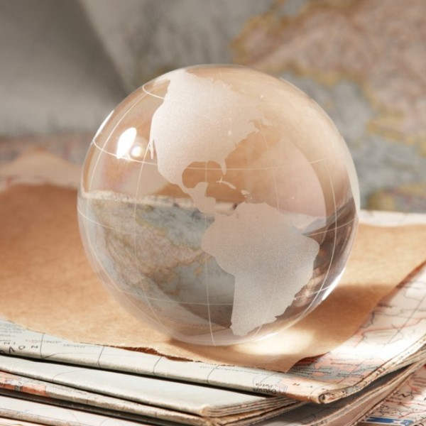 World View Globe Paperweight