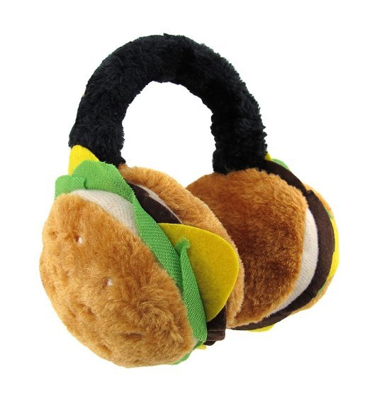 Plush Cheeseburger Earmuffs