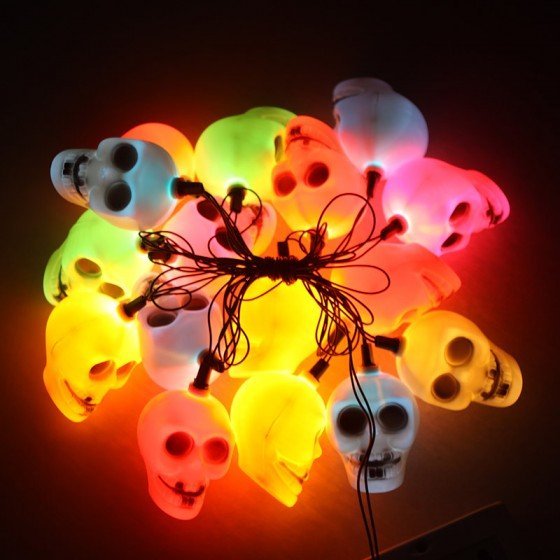 Skull String Lights