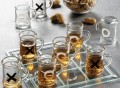 Tic Tac Toe Drinking Shot Glass Set