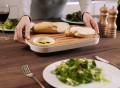 Slice & Serve Bread and Cheese Board with Condiment Dish