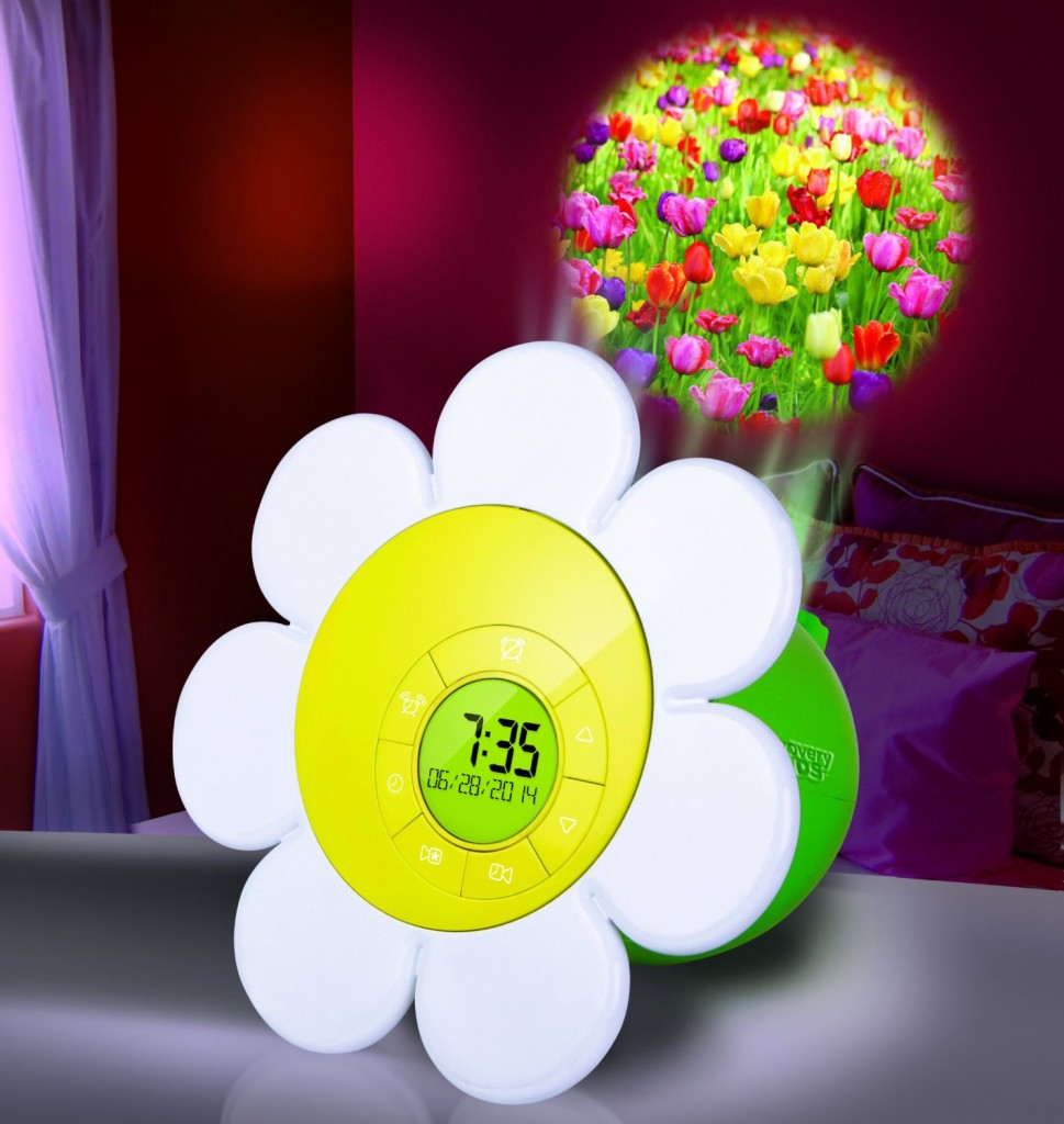Discovery Kids Daisy Bloom Projection Alarm Clock