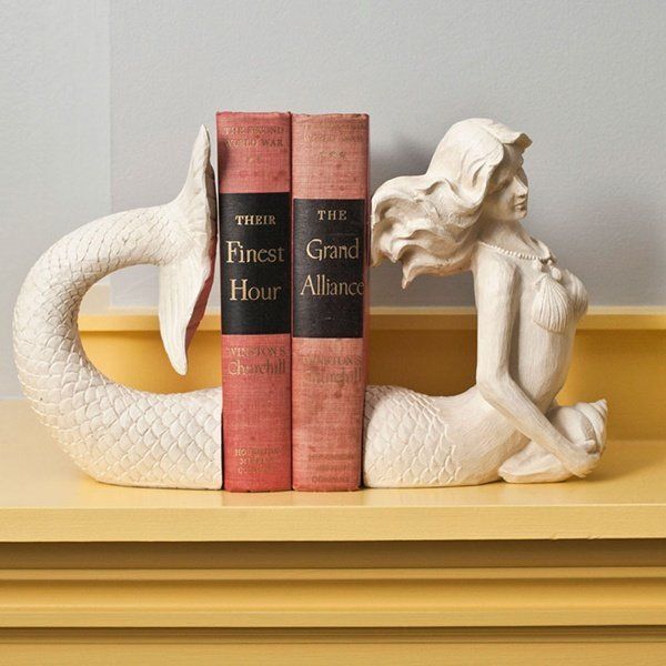 Victorian Mermaid Bookends