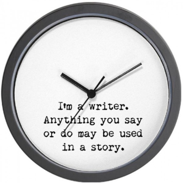 Writers Miranda Wall Clock